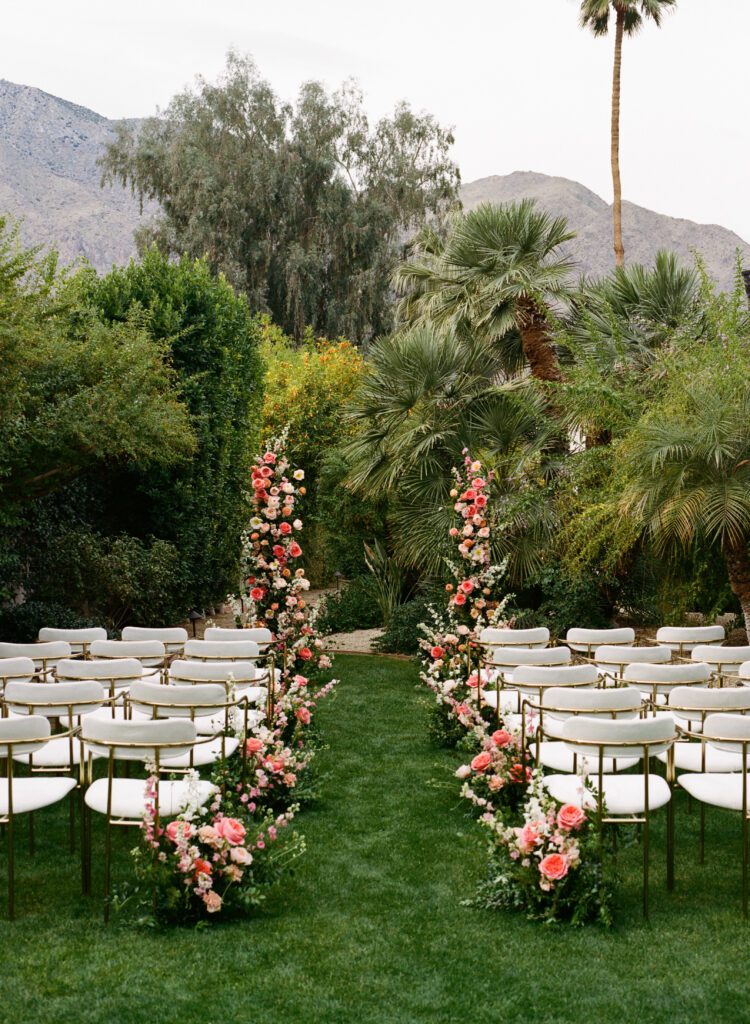 palm springs wedding at colony palms hotel