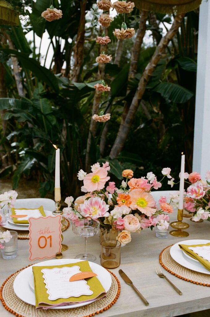 colorful palm springs wedding at colony palms hotel