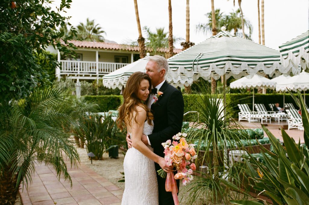 palm springs wedding at colony palms hotel