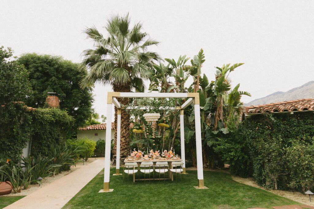 colorful palm springs wedding at colony palms hotel