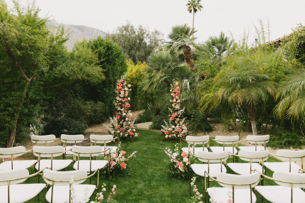 palm springs wedding at colony palms hotel