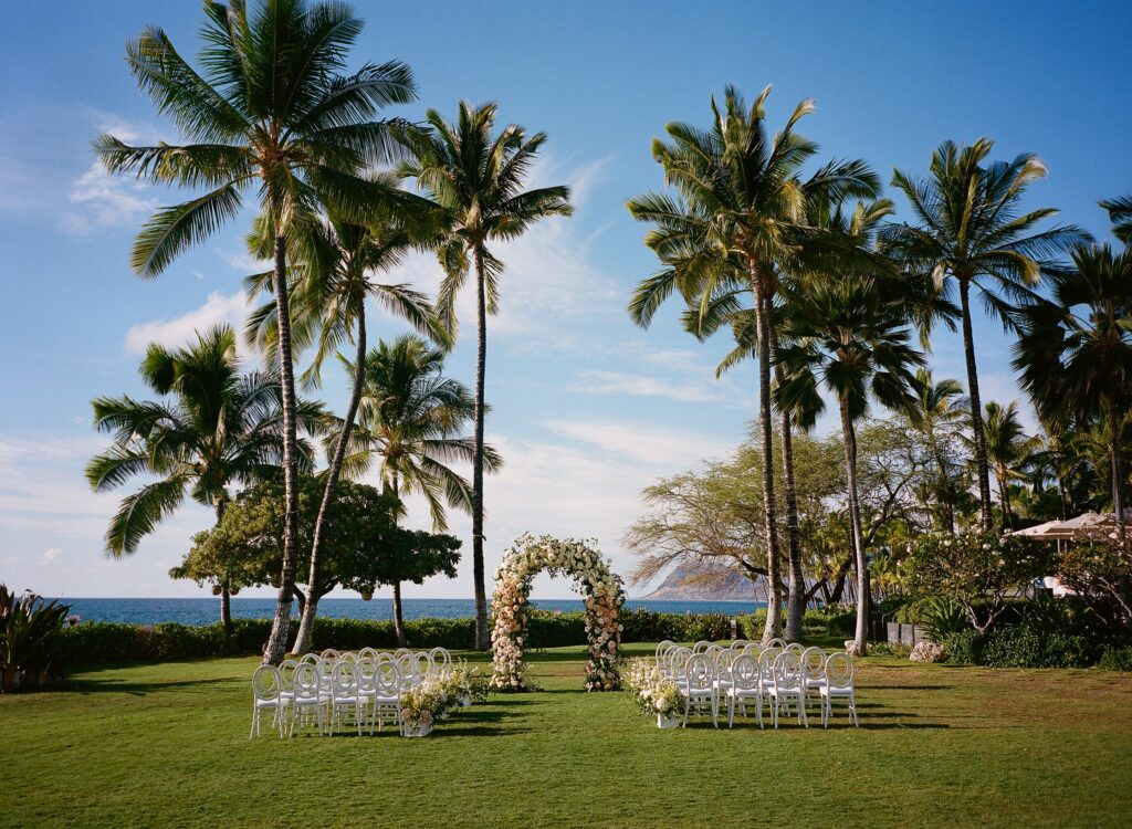 wedding ceremony at the four seasons oahu
